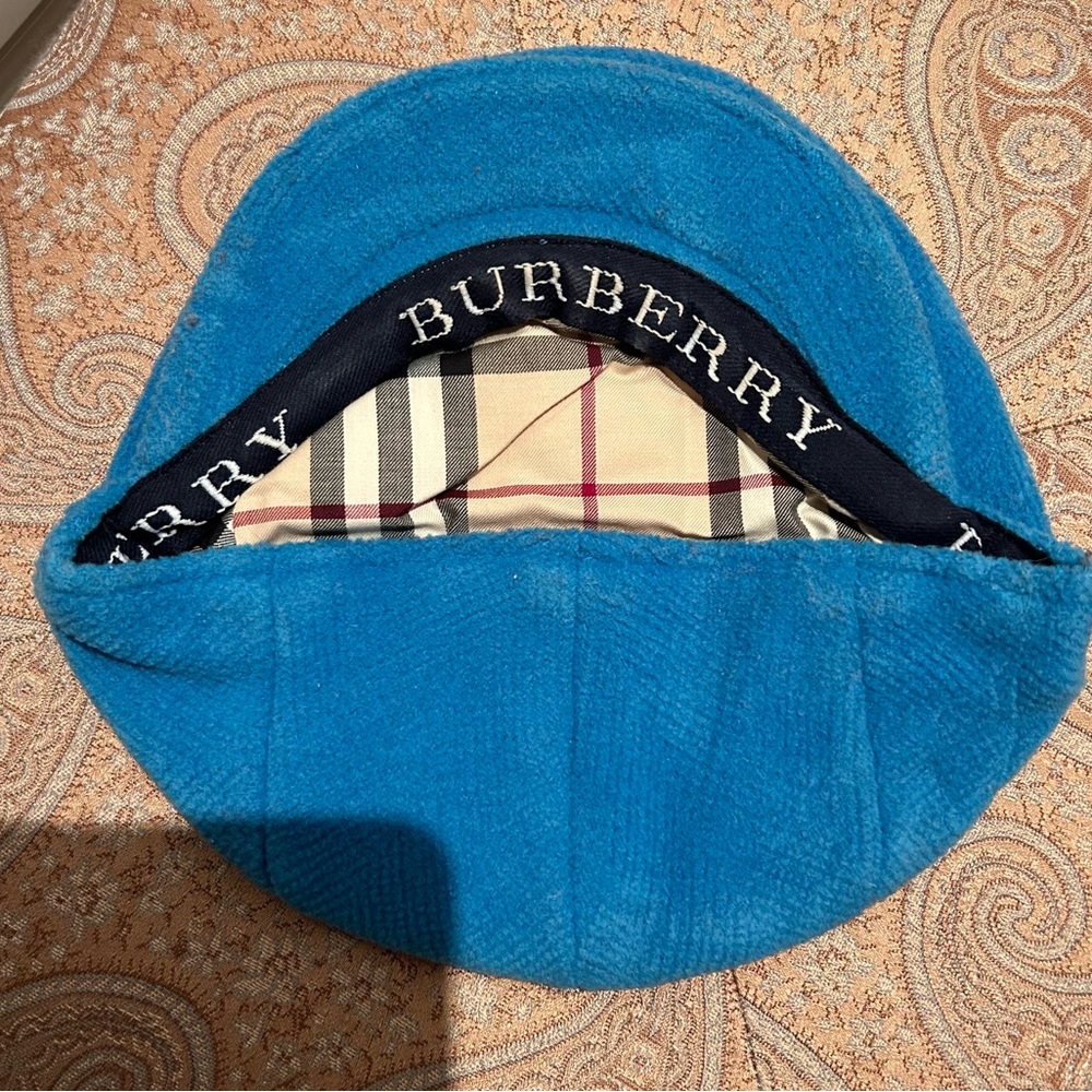 Burberry London Blue Hat Size Medium